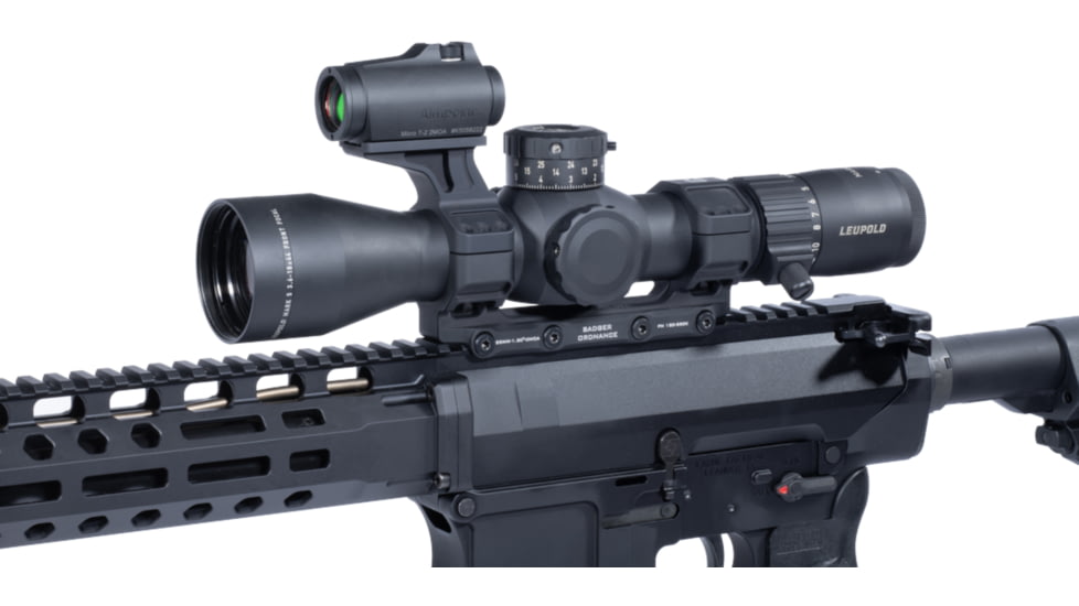 Badger Ordnance Condition One Max 12 Oclock Top Optical Red Dot Sight Mount, 35mm, Black, Aimpoint Micro, 700-115KB