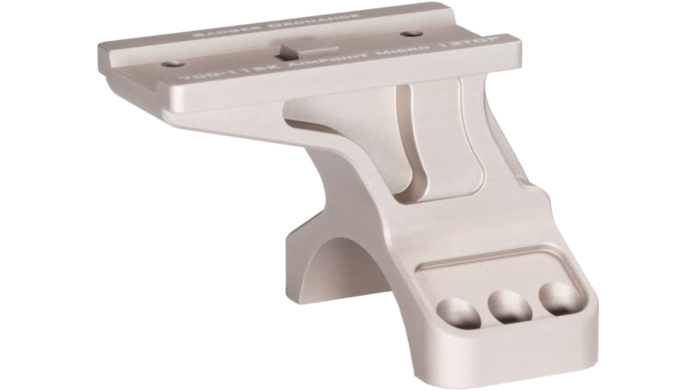 Badger Ordnance Condition One Max 12 Oclock Top Optical Red Dot Sight Mount, 35mm, Tan, Aimpoint Micro, 700-115K