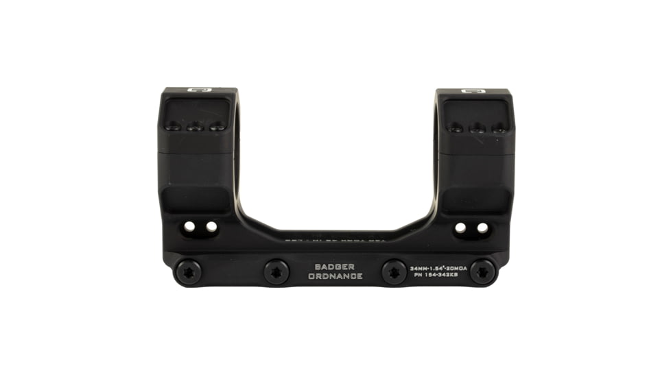 Badger Ordnance Condition One MAX Riflescope Mount, 34mm, 1.54in, 20 MOA, Black, 154-342KB