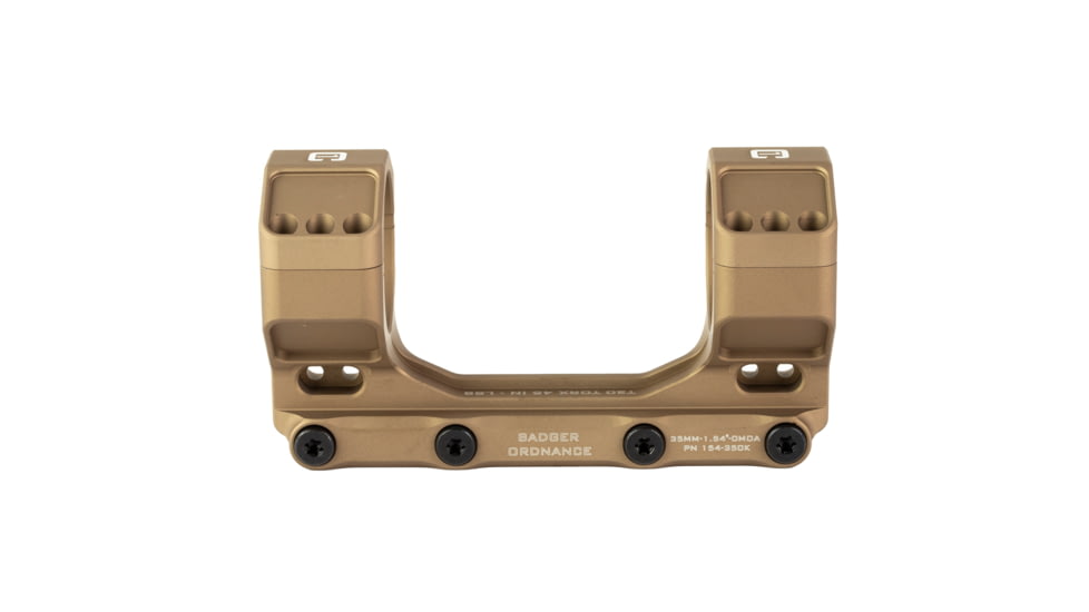Badger Ordnance Condition One MAX Riflescope Mount, 35mm, 1.54in, Tan, 154-350K