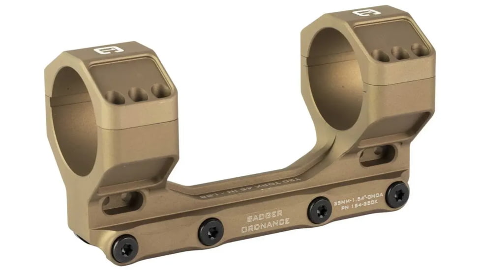 Badger Ordnance Condition One MAX Riflescope Mount, 34mm, 1.54in, 20 MOA, Tan, 154-342K
