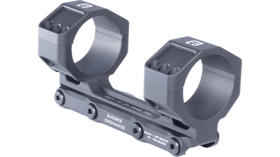 Badger Ordnance Condition One MAX Riflescope Mount, 36mm, 1.3in, 20 MOA Cant, Black, 130-362KB