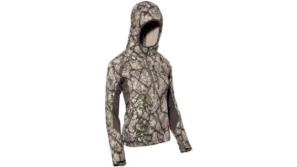Badlands Flex 1/2 Zip Hoodie - Womens, Approach, Medium, 21-41184