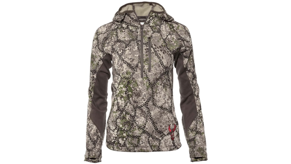 Badlands Flex 1/2 Zip Hoodie - Womens, Approach, Medium, 21-41184
