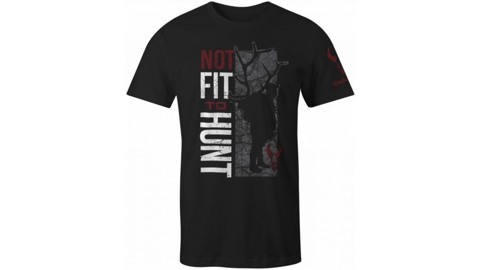 Badlands Not Fit To Hunt Tee  T-Shirt, Black, Large 21-36402