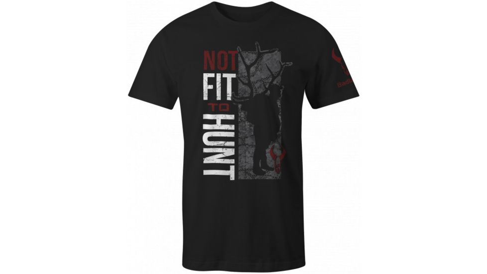 Badlands Not Fit To Hunt Tee  T-Shirt, Black, 2XL 21-36404