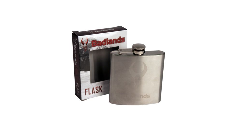 Badlands Stainless Steel Flask/Hinged Lid Design 21-13452