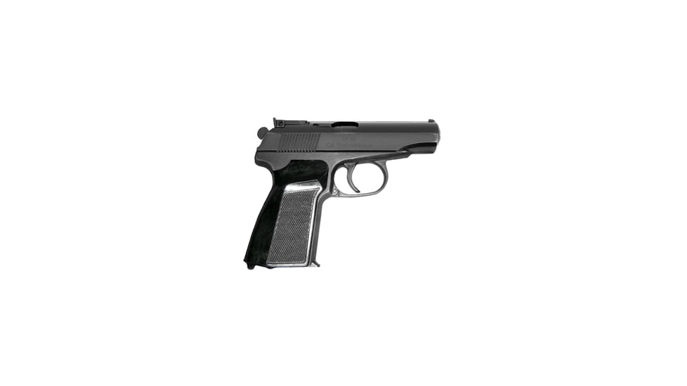 Baikal IJ-70 Pistol, .380 ACP, 4in barrel, blued steel frame, black checkered plastic grip, recoil operated semi-automatic, fixed blade front, adj. target rear, 12 round magazine, BL-IJ-70-.380 ACP-4-1-FRRMPG