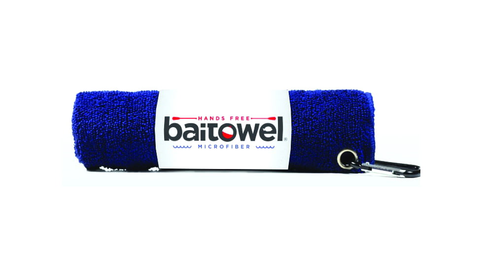 Baitowel Fishing Towel w/Clip, Navy Blue, BT-NAVY