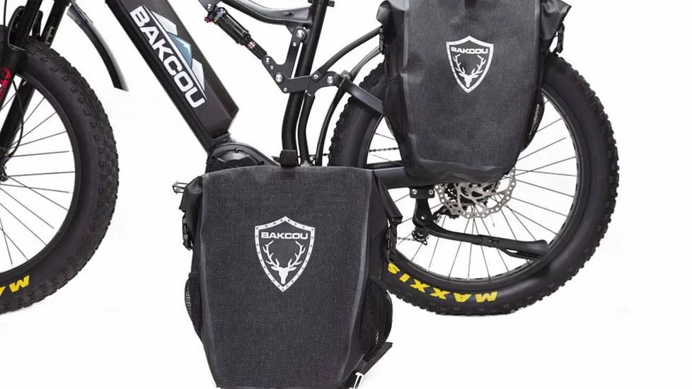 Bakcou Ebike Dual Use Pannier Bags, Black, Dual Use Pannier Bags
