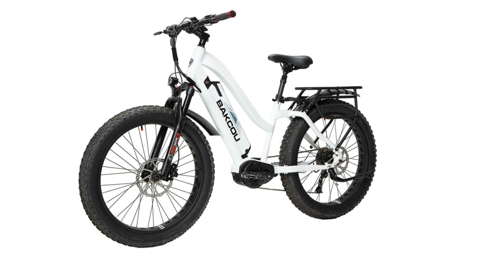 Bakcou Mule Step-Through 24in 19.2ah eBike, Gloss White, 9508735729674