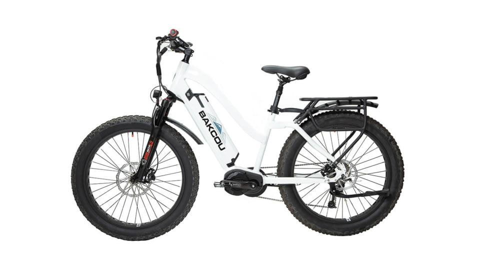 Bakcou Mule Step-Through 24in 19.2ah eBike, Gloss White, 9508735729674