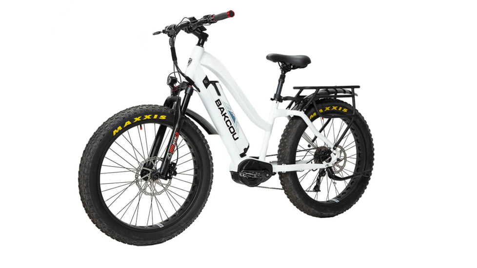 Bakcou Mule Step-Through 26in 19.2ah eBike, Gloss White, 9501664982240
