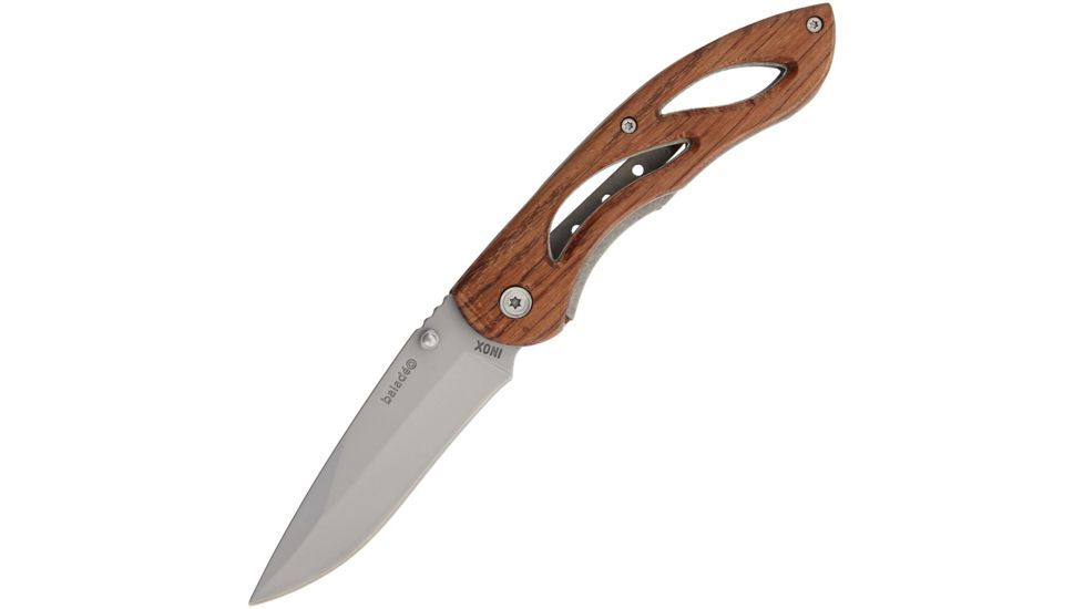 Baladeo Maringa Linerlock Folding Knife,3.25in,420 Steel,Skeletonized Rosewood Handle BALECO160