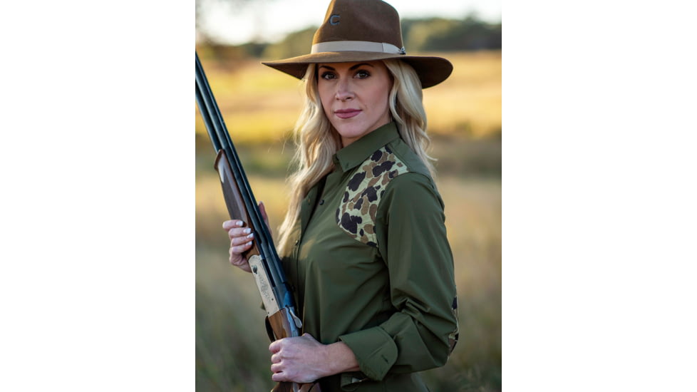 Ball and Buck Active+ Joan Field Shirt - Womens, Olive/Original Camo, Large, 223100201-L