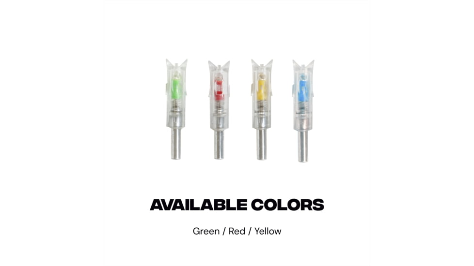 Ballista 8.8 mm Crossbow Lighted Nocks - Pack of 3, Green, BAL-LN-01-G