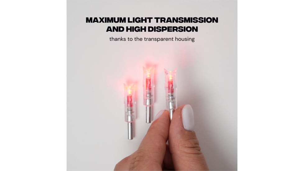 Ballista 8.8 mm Crossbow Lighted Nocks - Pack of 3, Green, BAL-LN-01-G