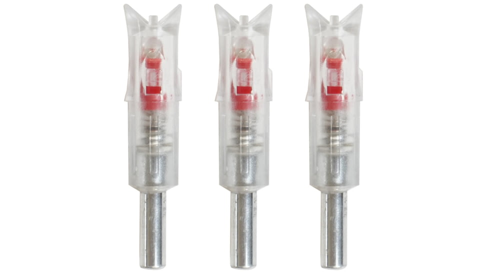 Ballista 8.8 mm Crossbow Lighted Nocks - Pack of 3, Red, BAL-LN-01-R