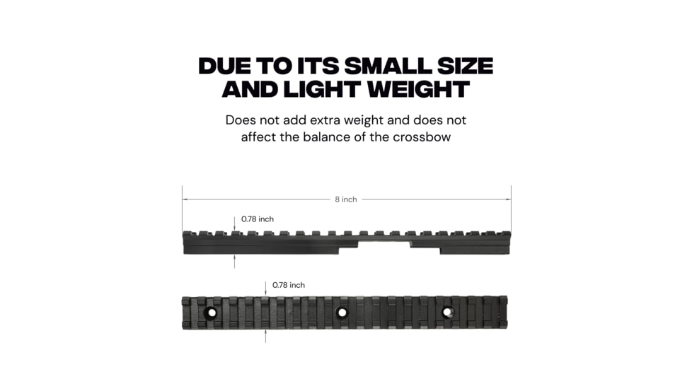 Ballista BAT Bottom Picatinny Rail V2, Aluminum, BAL-AC-17