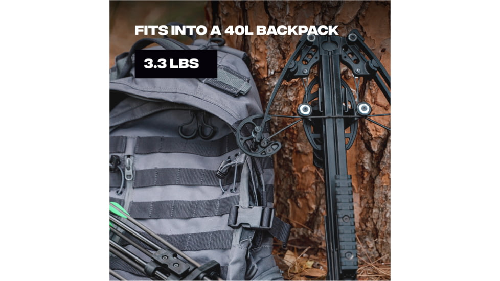 Ballista BAT Crossbow w/Triangle Buttstock 130 lb. 330fps, Black, BAL-CB-01-TS