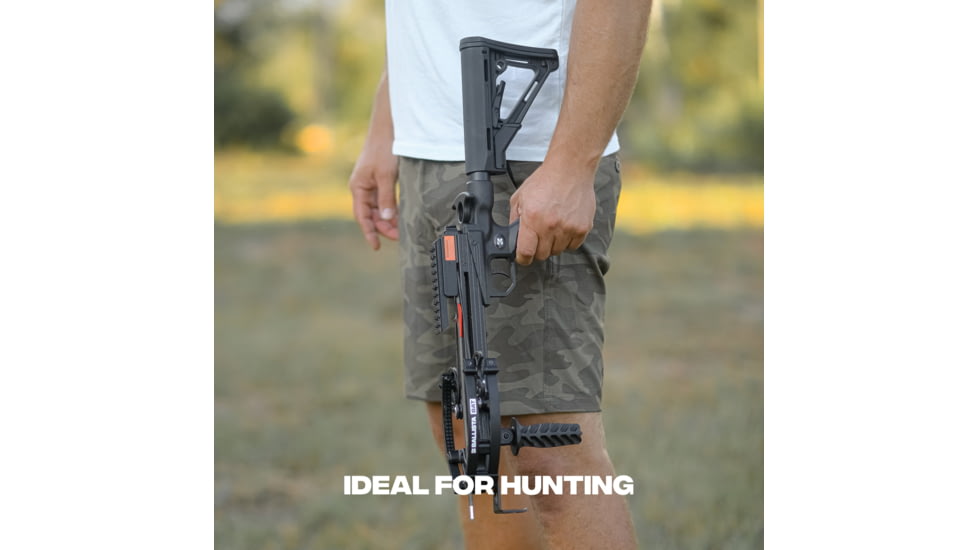 Ballista BAT Crossbow w/Triangle Buttstock 130 lb. 330fps, Black, BAL-CB-01-TS