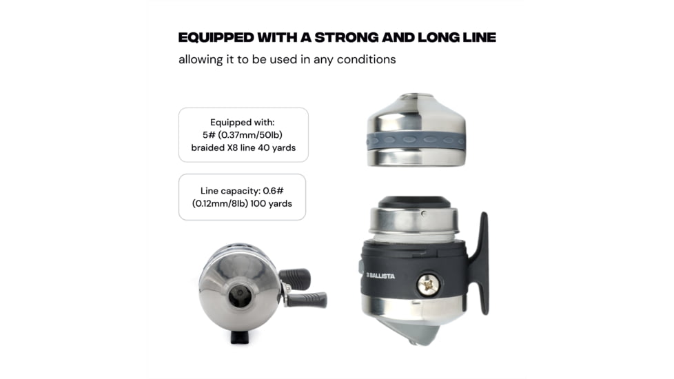 Ballista BL25 Spincast Reel, 3.3x1, 1+1, Ambidextrous, BAL-RE-01