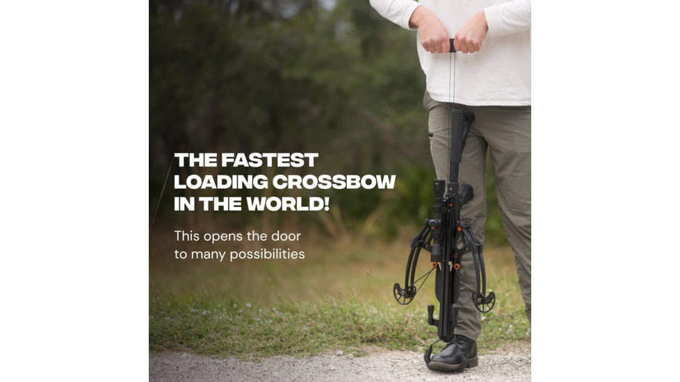 Ballista Megabat Reverse Crossbow 360 lb. 450fps, Black, BAL-CB-04