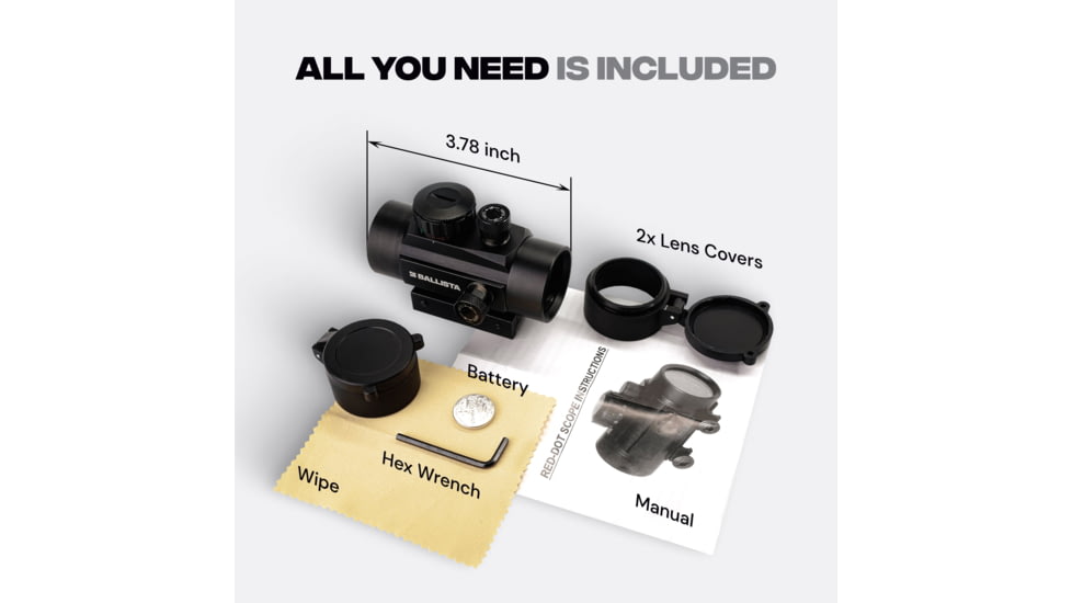 Ballista Reflex Red Dot Sight, 1x30mm, BAL-DS-03