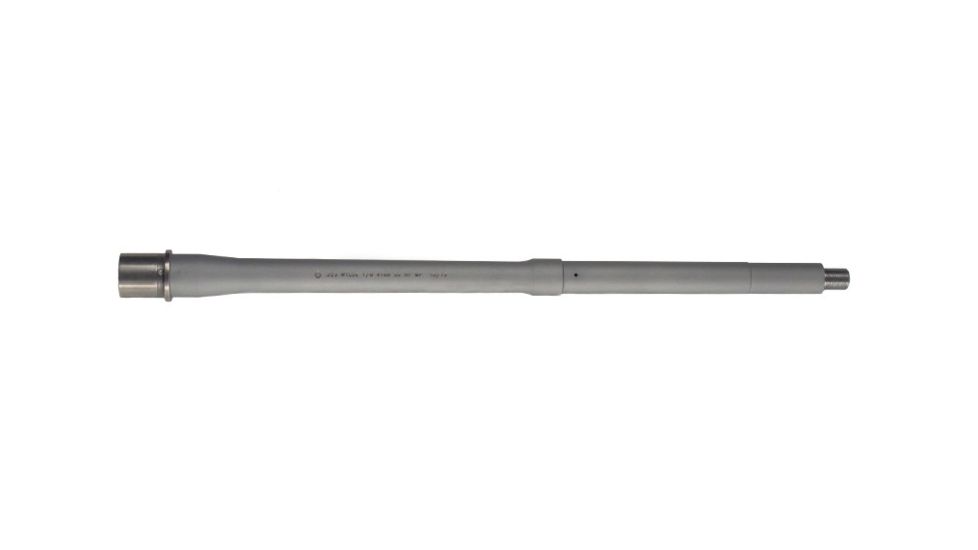 Ballistic Advantage Premium Series Rifle Barrel, AR-15, .223 Wylde, 16 in Tactical Government Barrel, .750 in, Mid Length, 1/2x28, Bead Blasted, Gray, BABL223016P