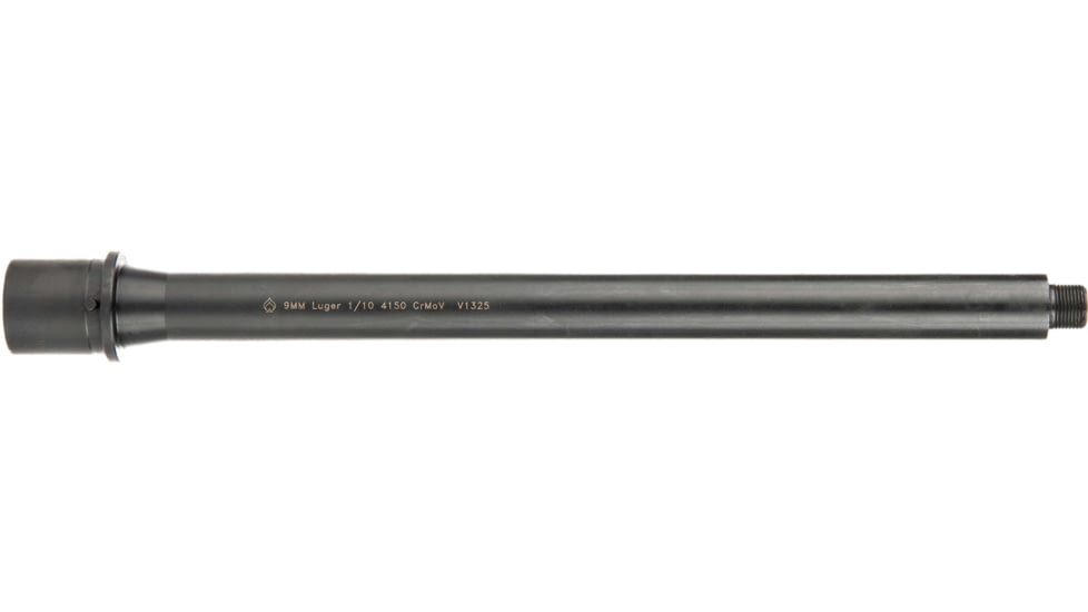 Ballistic Advantage Modern Series Threaded Barrel, 9mm, 11in, Straight, Blowback, 1-10 Twist, 1/2x28 Thread, QPQ Corrosion Resistant, Black, BABL9MM019M
