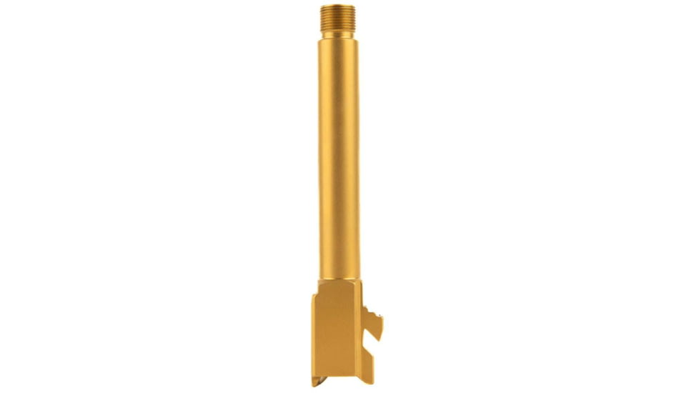Ballistic Advantage Pistol - Barrel - Threaded, Glock 17 Gen 5, 9mm Luger, 1-10 Twist, 1/2x28 TPI, 416R Stainless Steel, PVD, Non-Flued, Gold, BAPSG175T1G
