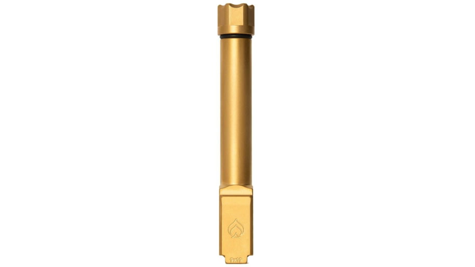 Ballistic Advantage Pistol - Barrel - Threaded, Glock 19 Gen 3-5, 9mm Luger, 1-10 Twist, 1/2x28 TPI, 416R Stainless Steel, PVD, Non-Flued, Gold, BAPSG195T1G