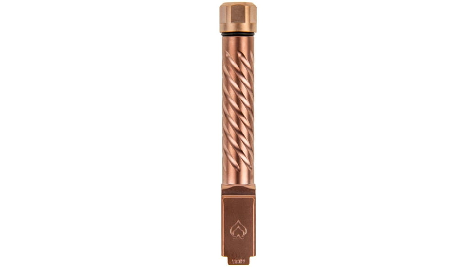 Ballistic Advantage Pistol - Barrel - Threaded, Glock 19 Gen 3-5, 9mm Luger, 1-10 Twist, 1/2x28 TPI, 416R Stainless Steel, PVD, Spiral Fluting, Copper, BAPSG195T3R