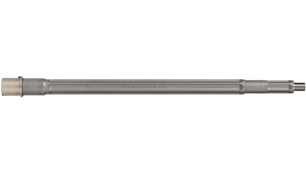 Ballistic Advantage Premium Series 22 ARC Threaded Barrel, 16in, SPR, Rifle, 1-7, 1/2x28 Threaded, Fluted, Bead Blasted, Stianless Steel, BABL22ARC01PL