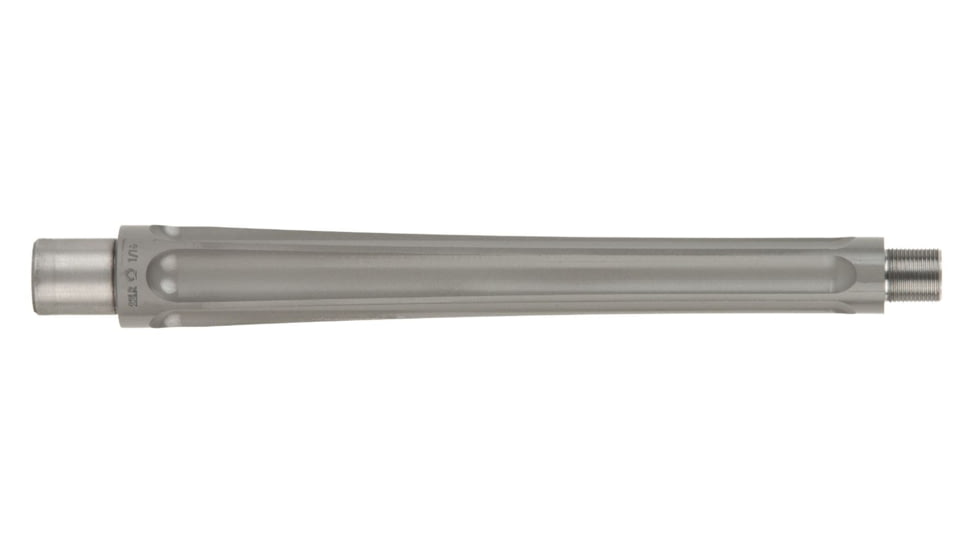 Ballistic Advantage Premium Series Charger Standard .22 Long Rifle Threaded Rifle Barrel, 8 inch, Straight Fluted, 1-16 Twist, Fluted Bead Blasted, Stainless Steel, BATN22ST08PL