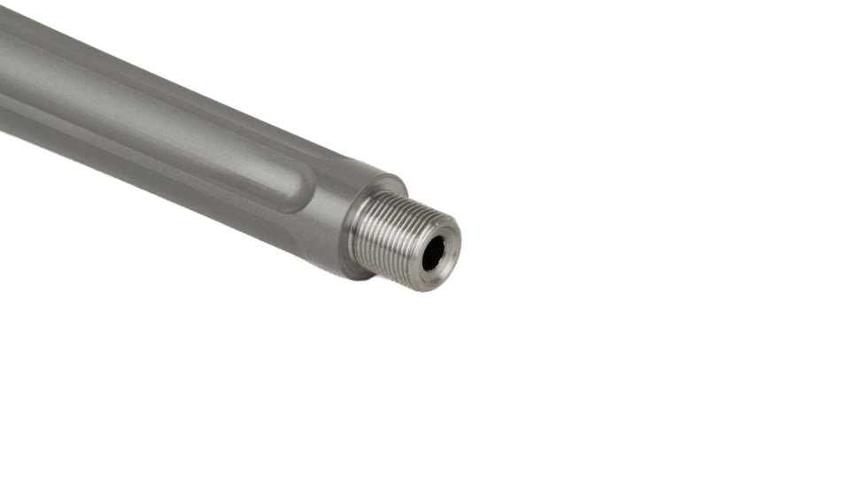 Ballistic Advantage Premium Series Charger Takedown .22 Long Rifle Threaded Rifle Barrel, 8 inch, Straight Fluted, 1-16 Twist, Fluted Bead Blasted, Stainless Steel, BATN22TT08PL