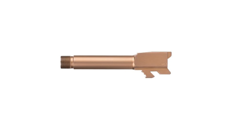 Ballistic Advantage PVD Glock 43/43X 9mm Luger Threaded Pistol Barrel, 3.9 inch, 1-10 Twist, PVD, Copper, BAPSG43XT1R