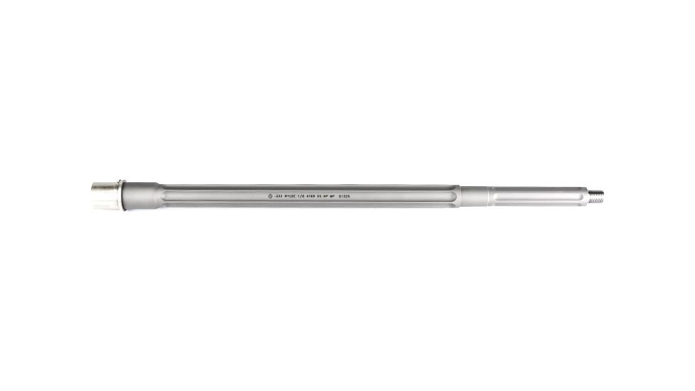 Ballistic Advantage Premium Series Rifle Barrel, AR-15, .223 Wylde, 18 in SPR Barrel, .750 in, Rifle Length, 1/2x28, Bead Blasted, Gray, BABL223021PL