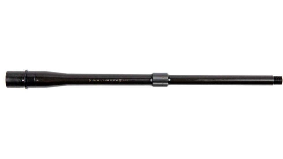 Ballistic Advantage Threaded Barrel, .308, 18in, Hanson, Mid-Length, 1-10 Twist, 5/8x24 Thread, QPQ Corrosion Resistant, Black, BABL308018PQ