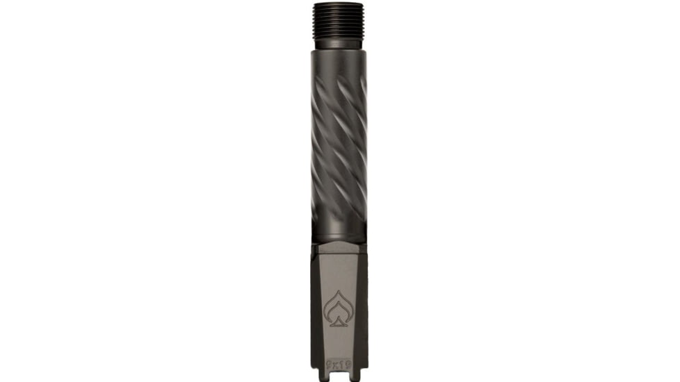 Ballistic Advantage Threaded Pistol Barrel, SIG P365 Standard QPQ Spiral Fluting, 1-10 Twist, 1/2x28, Black, BAPSS65ST3QI