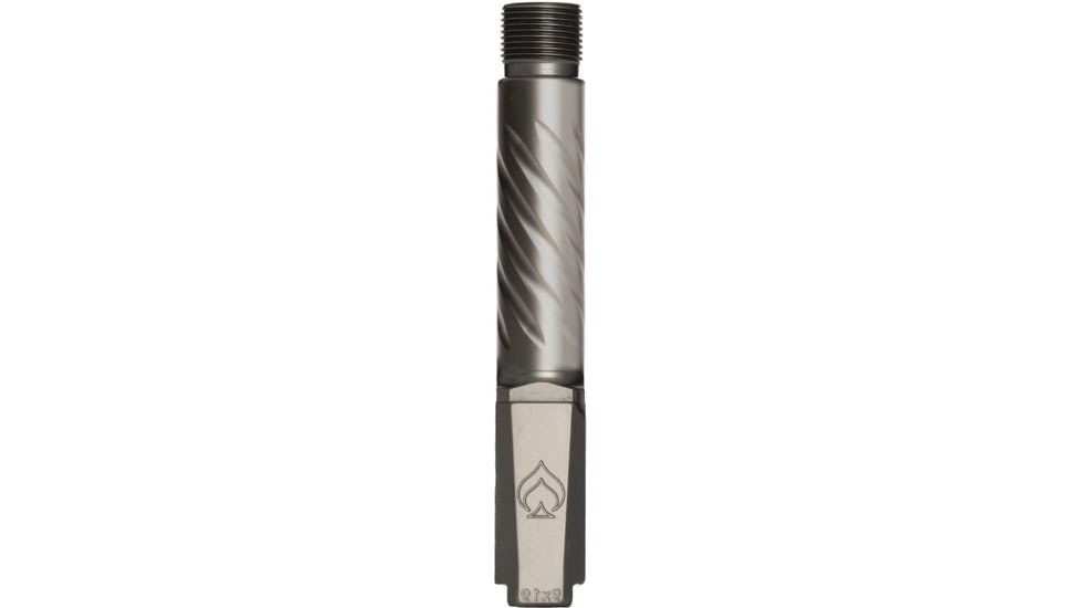 Ballistic Advantage Threaded Pistol Barrel, SIG P365 Standard Spiral Fluting w/o LCI, 1-10 Twist, 1/2x28, PVD Light Gray, BAPSS65ST3L