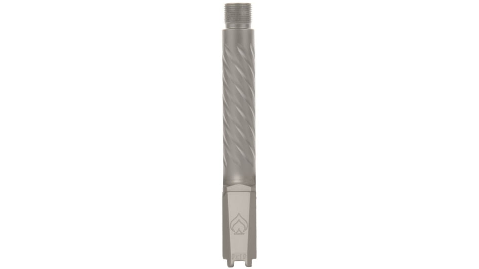 Ballistic Advantage Threaded Pistol Barrel, SIG P365 XL/X Marco Spiral Fluting, 1-10 Twist, 1/2x28, PVD Light Gray, BAPSS65XT3LI