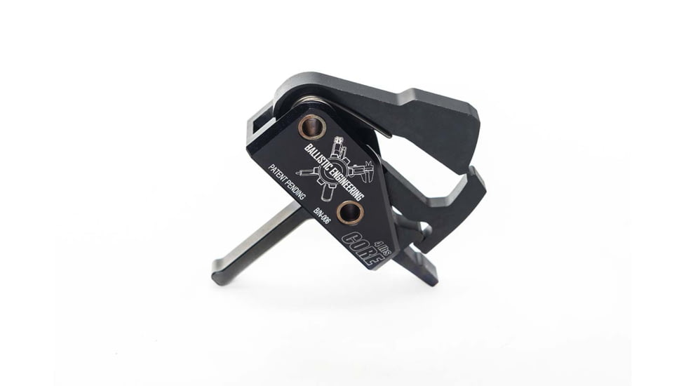 Ballistic Engineering AR Core Trigger, Straight, 4lb, Black, TRAR-CORE-ST