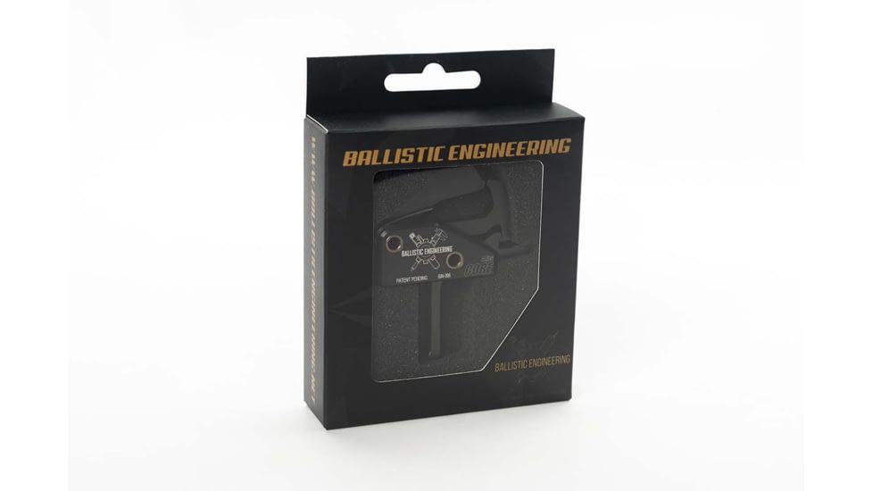 Ballistic Engineering AR Core Trigger, Straight, 4lb, Black, TRAR-CORE-ST