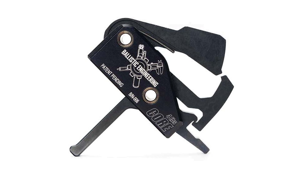 Ballistic Engineering AR Core Trigger, Straight, 4lb, Black, TRAR-CORE-ST