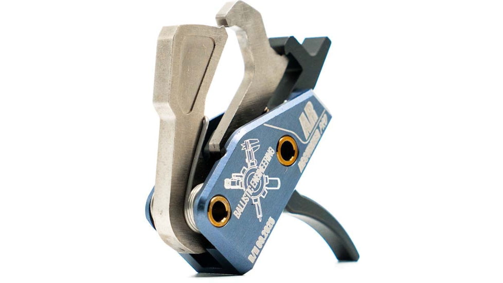 Ballistic Engineering AR Accurized PRO Trigger, Curved, 2-5lb, Grey, ARACCUPROST