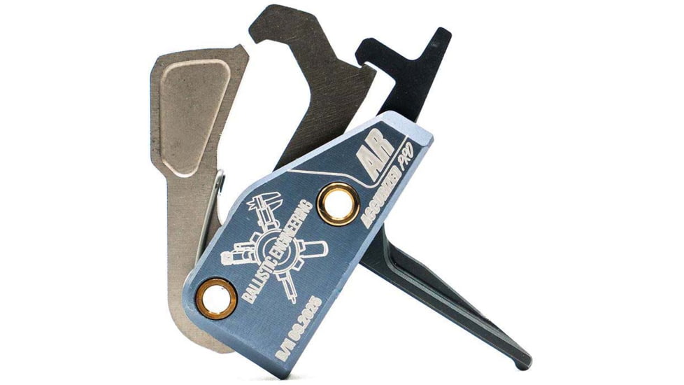 Ballistic Engineering AR Accurized PRO Trigger, Straight, 2-5lb, Grey, ARACCUPROCR