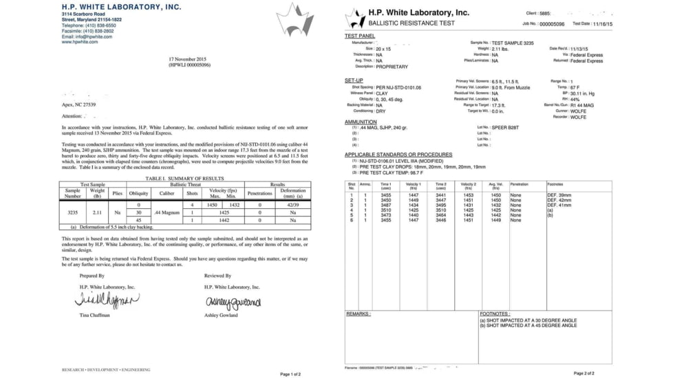 Ballistipax Armor Plate IIIA Hard Rectangular, 10x12, Single Curve, Black, S1HRDR1012BKSC