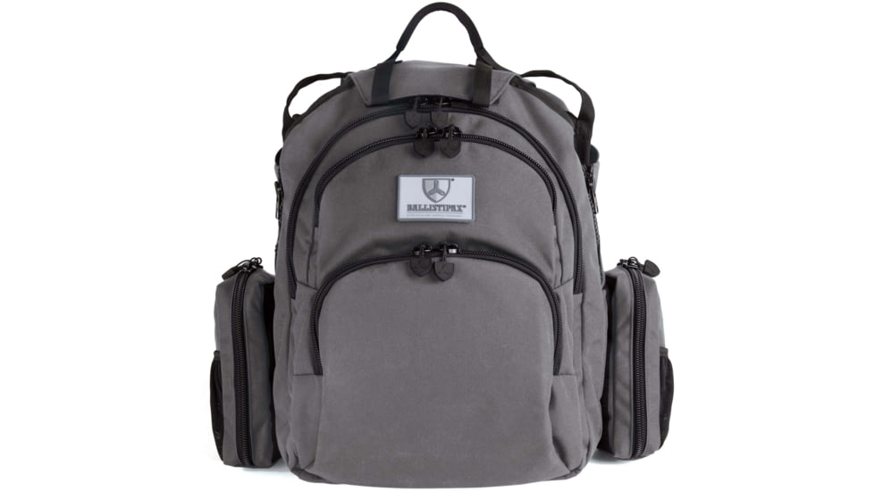Ballistipax ASR SURVIVOR-1 Kit &amp; Rifle Armor III Plus PE Backpack, Gray, S1GRASR