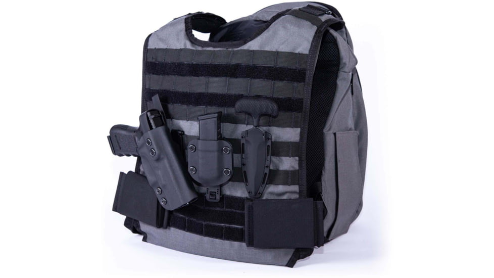 Ballistipax SURVIVOR-1 Flex Pistol Armor IIIA Backpack, 10x12, Gray, S1SFT1012GR